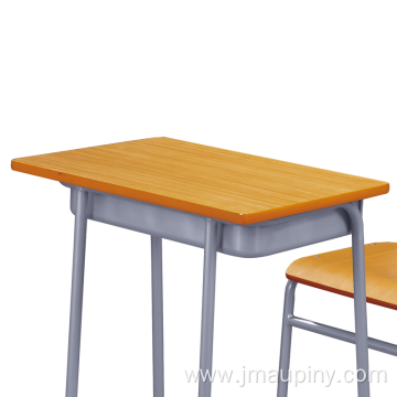 School furniture student desk chair table with deskfront